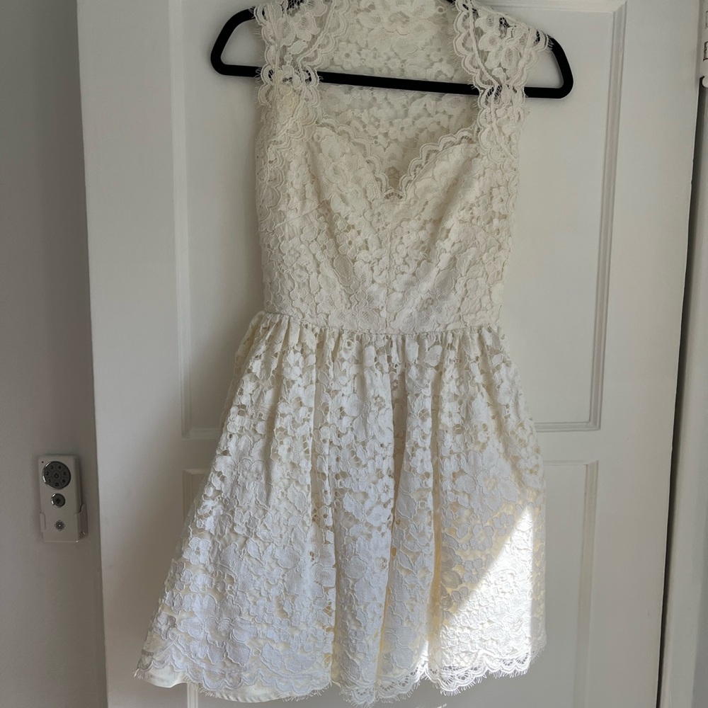 Alexis Ivory Lace Dress
